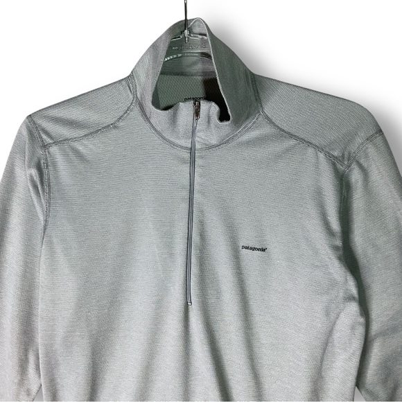 Patagonia Capilene Mens Shirt Sz M 1/2 Zip Long Sleeve Lightweight Active Travel - Picture 2 of 11